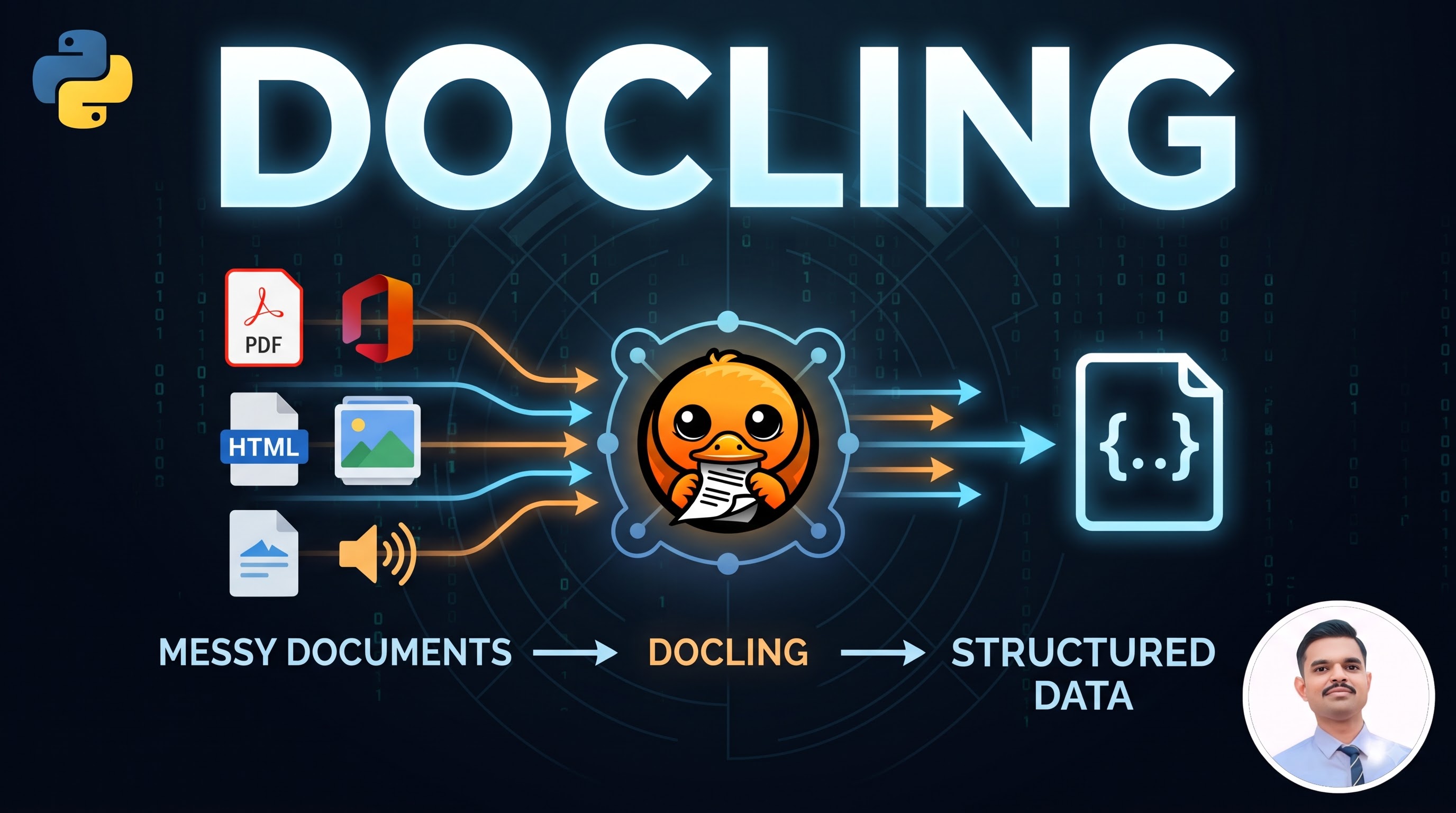 Docling Tutorial: PDF to Markdown, JSON & Structured Data | Document AI with Python
