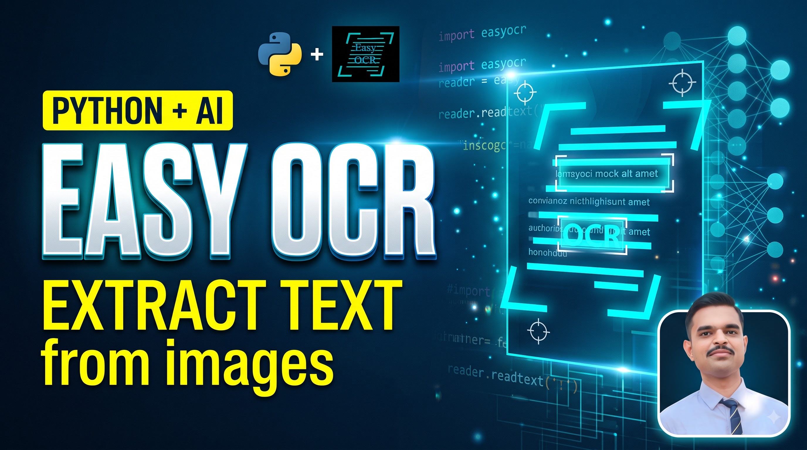 EasyOCR Python Tutorial | Extract Text from Images with AI & Deep Learning