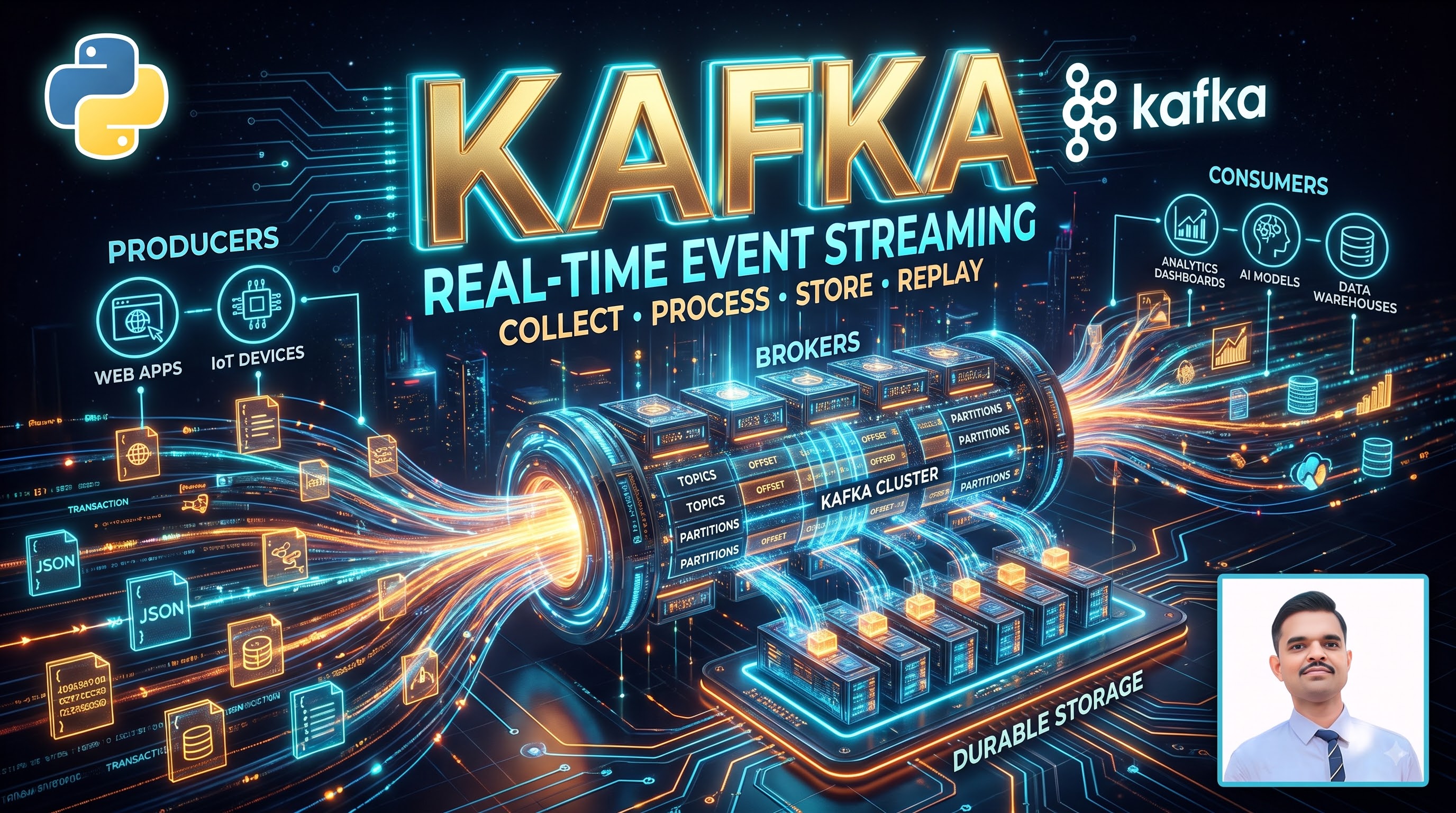 Kafka Complete Tutorial | Topics, Partitions, Offsets, Consumer Groups & Lag | Docker & Kafka UI